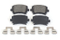 Pastilhas de freio semi-metálicas semi-metálicas de peças genuínas Saiding 1K0-698-451 para Volkswagen
